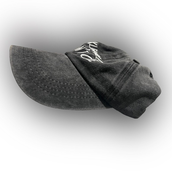 Women's Pickleball Hair Don't Care Embroidered Cap - Charcoal Gray - Picture 3 of 7